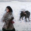 少女と犬 AX チベット